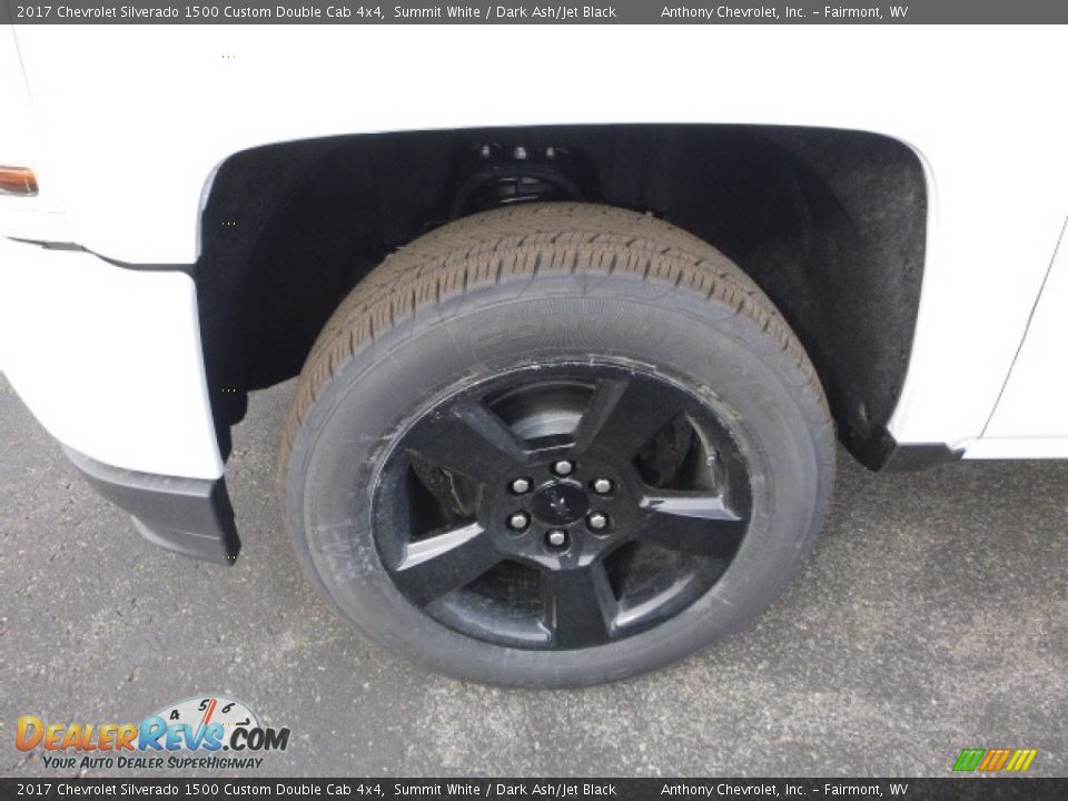 2017 Chevrolet Silverado 1500 Custom Double Cab 4x4 Summit White / Dark Ash/Jet Black Photo #3