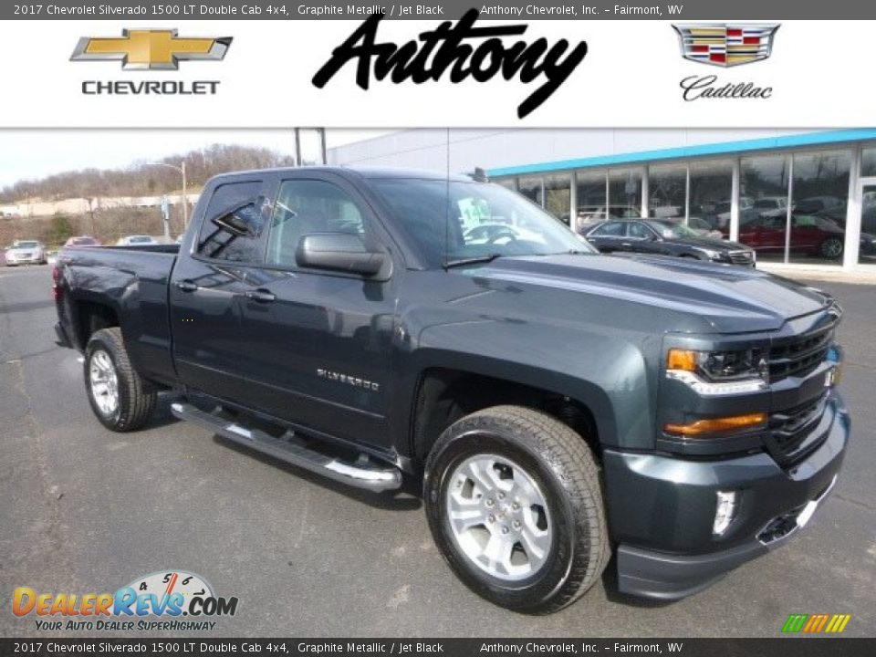 2017 Chevrolet Silverado 1500 LT Double Cab 4x4 Graphite Metallic / Jet Black Photo #1