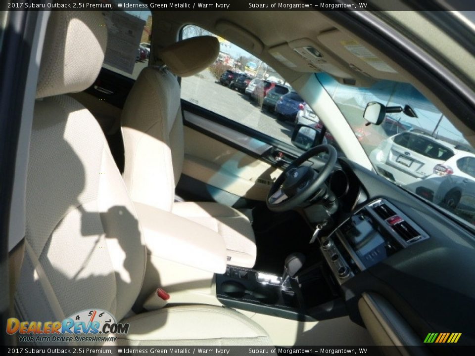 2017 Subaru Outback 2.5i Premium Wilderness Green Metallic / Warm Ivory Photo #3