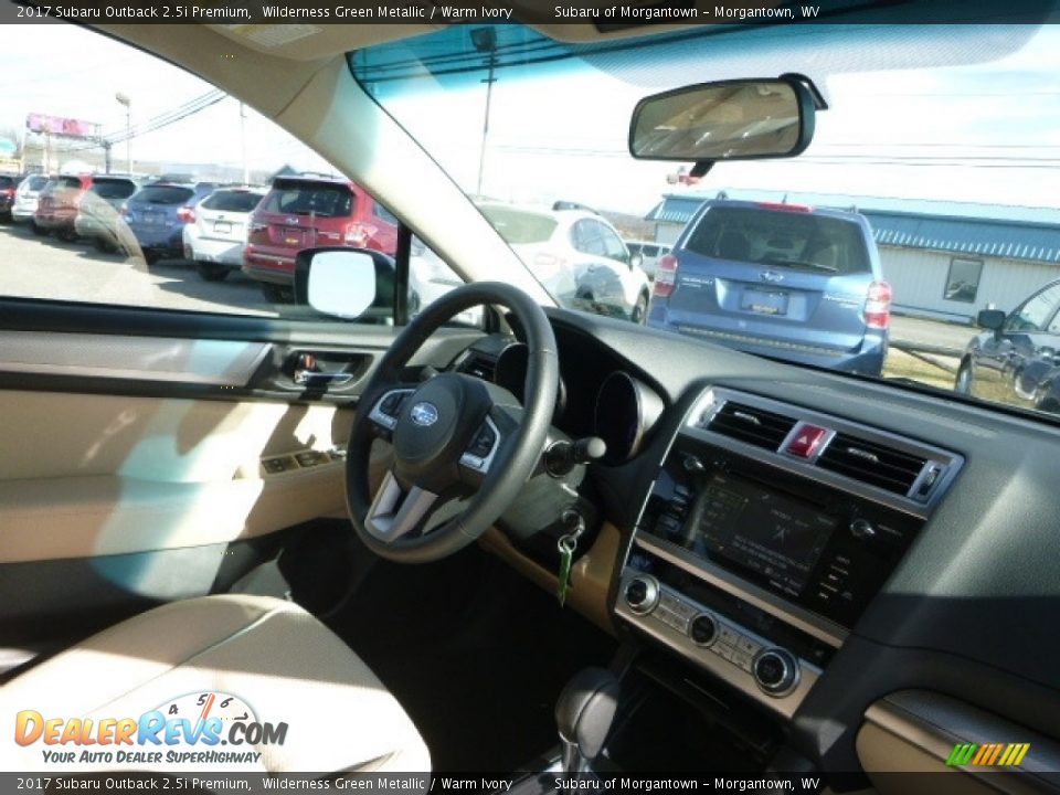 2017 Subaru Outback 2.5i Premium Wilderness Green Metallic / Warm Ivory Photo #4