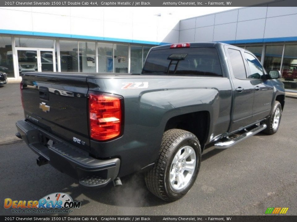 2017 Chevrolet Silverado 1500 LT Double Cab 4x4 Graphite Metallic / Jet Black Photo #8