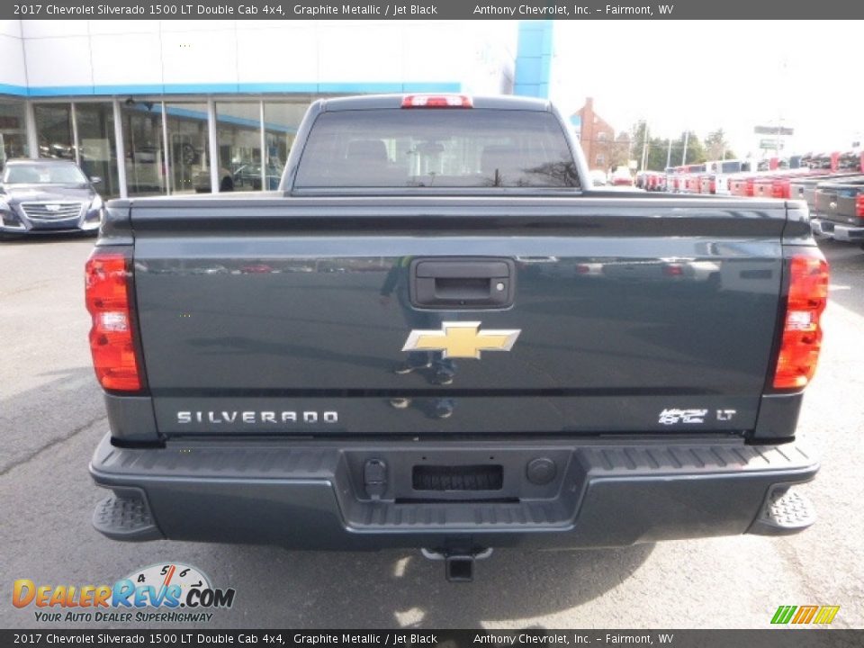 2017 Chevrolet Silverado 1500 LT Double Cab 4x4 Graphite Metallic / Jet Black Photo #9