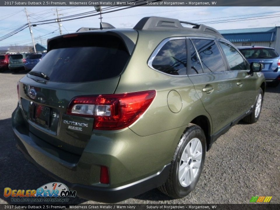 2017 Subaru Outback 2.5i Premium Wilderness Green Metallic / Warm Ivory Photo #7