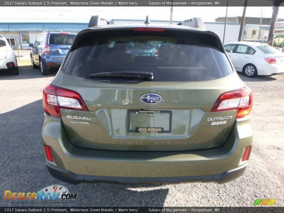 2017 Subaru Outback 2.5i Premium Wilderness Green Metallic / Warm Ivory Photo #8