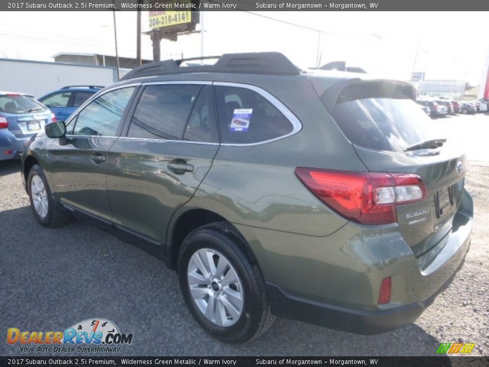 2017 Subaru Outback 2.5i Premium Wilderness Green Metallic / Warm Ivory Photo #9