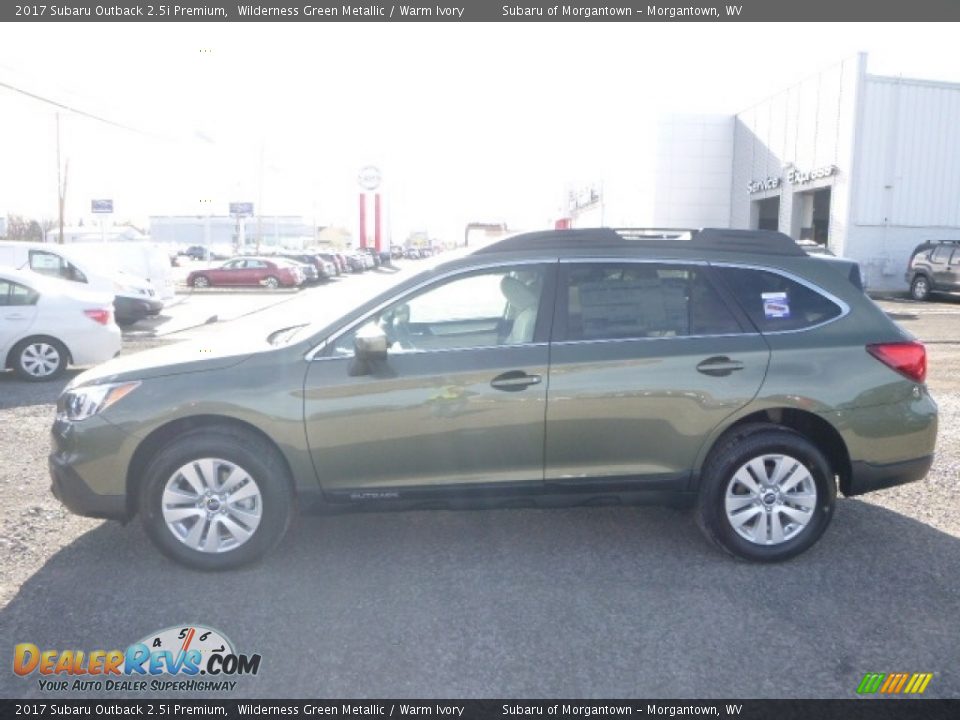 2017 Subaru Outback 2.5i Premium Wilderness Green Metallic / Warm Ivory Photo #10