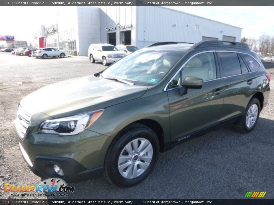 2017 Subaru Outback 2.5i Premium Wilderness Green Metallic / Warm Ivory Photo #11