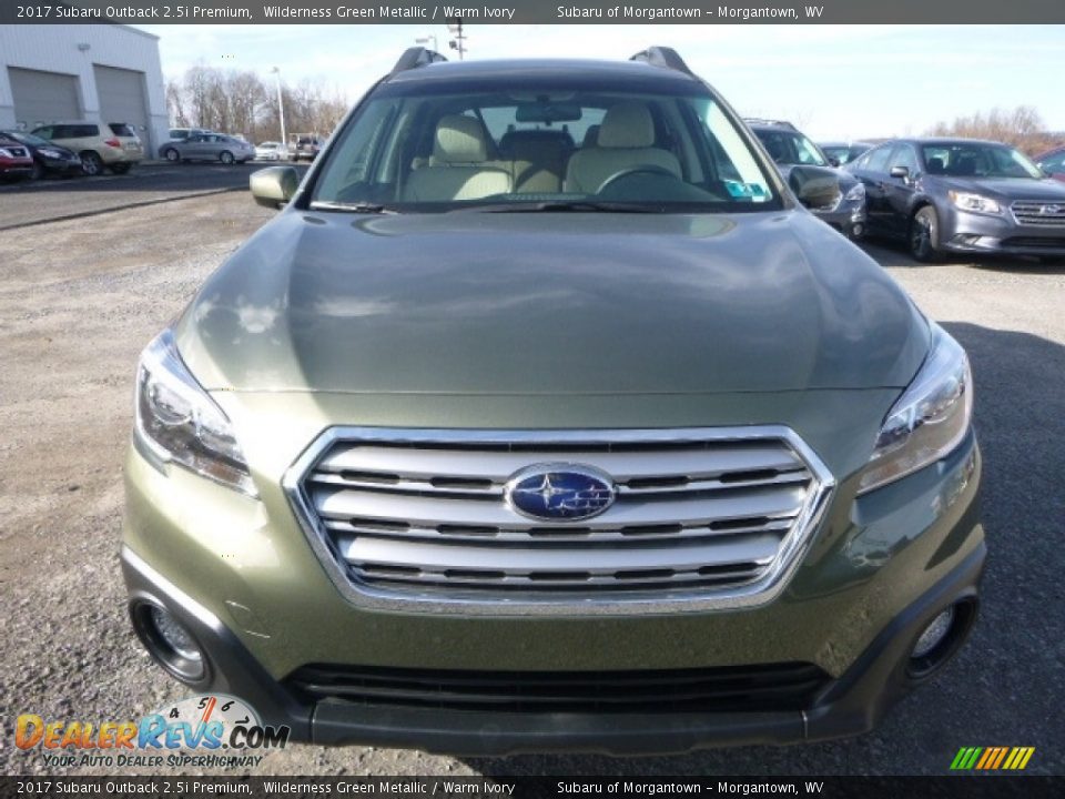 2017 Subaru Outback 2.5i Premium Wilderness Green Metallic / Warm Ivory Photo #12