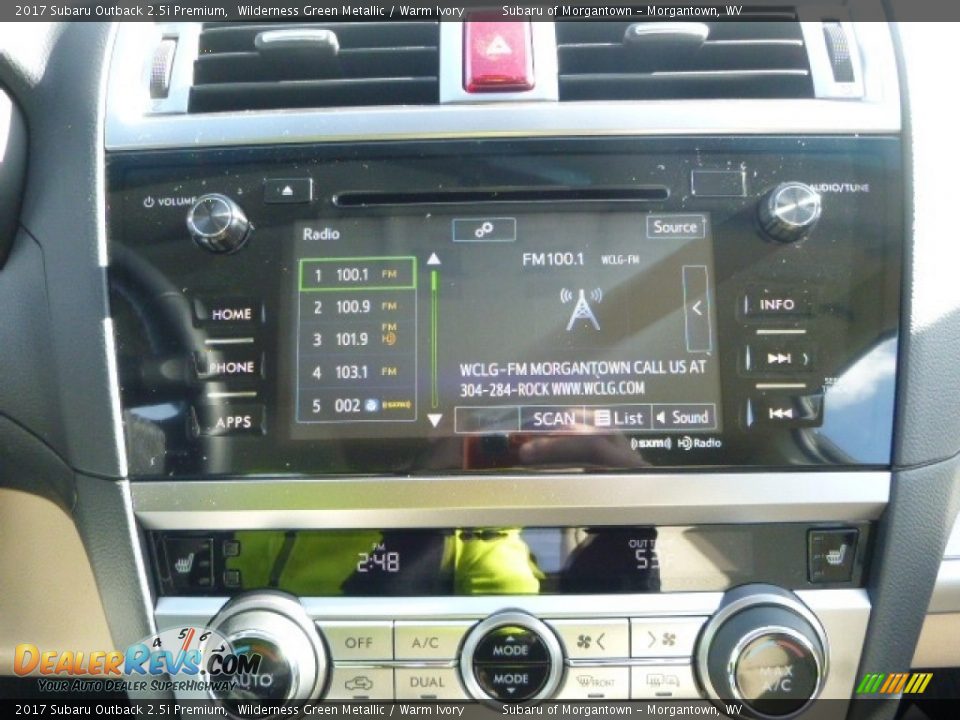 2017 Subaru Outback 2.5i Premium Wilderness Green Metallic / Warm Ivory Photo #17