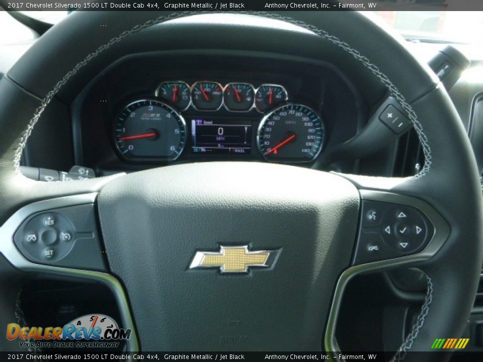 2017 Chevrolet Silverado 1500 LT Double Cab 4x4 Graphite Metallic / Jet Black Photo #20