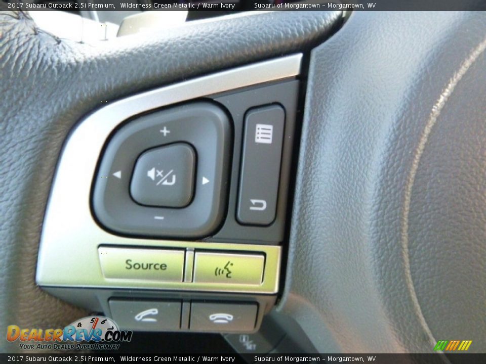 2017 Subaru Outback 2.5i Premium Wilderness Green Metallic / Warm Ivory Photo #20