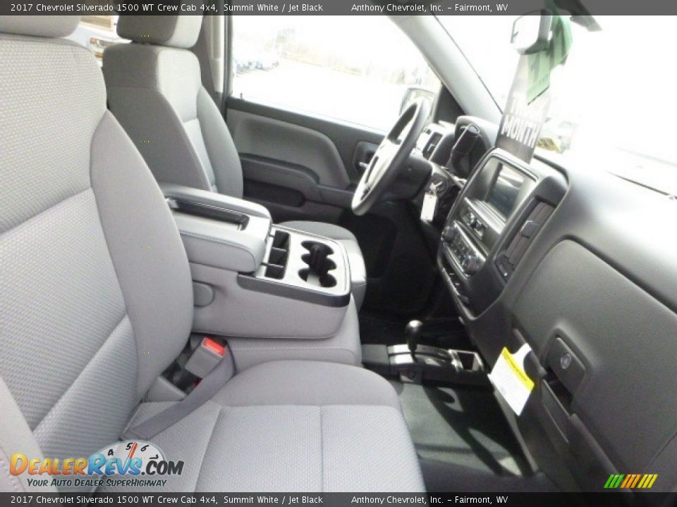 2017 Chevrolet Silverado 1500 WT Crew Cab 4x4 Summit White / Jet Black Photo #10