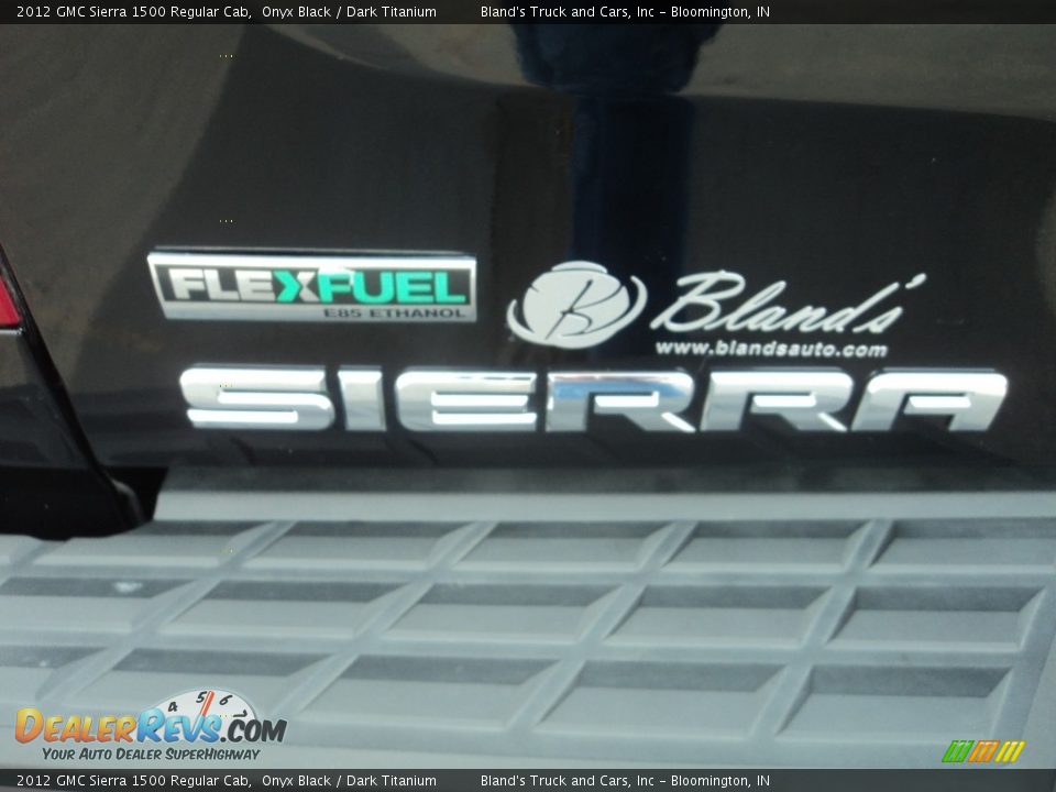 2012 GMC Sierra 1500 Regular Cab Onyx Black / Dark Titanium Photo #21