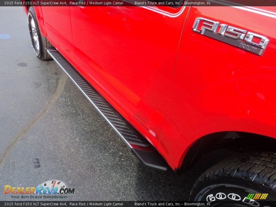 2015 Ford F150 XLT SuperCrew 4x4 Race Red / Medium Light Camel Photo #33