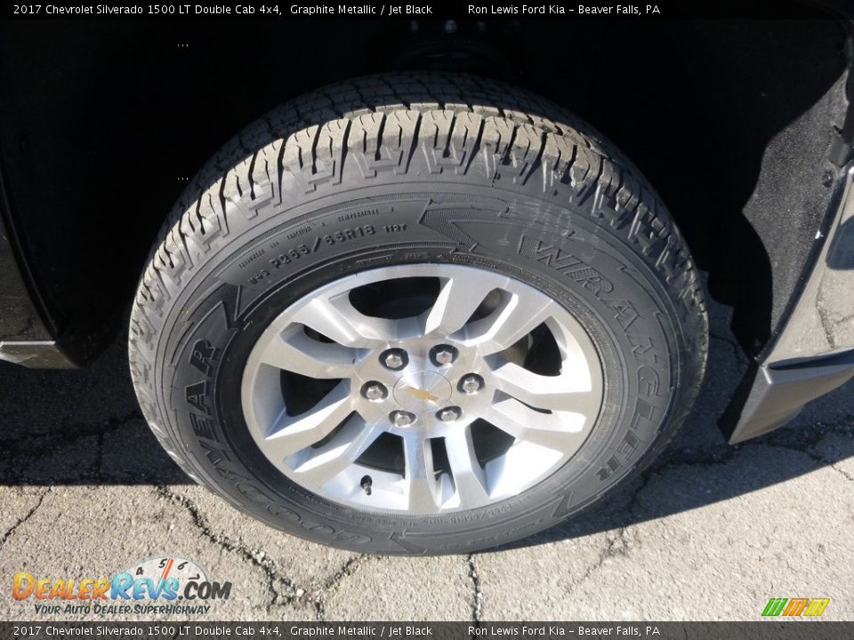 2017 Chevrolet Silverado 1500 LT Double Cab 4x4 Graphite Metallic / Jet Black Photo #9