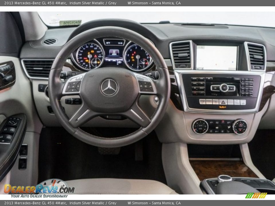 2013 Mercedes-Benz GL 450 4Matic Iridium Silver Metallic / Grey Photo #4