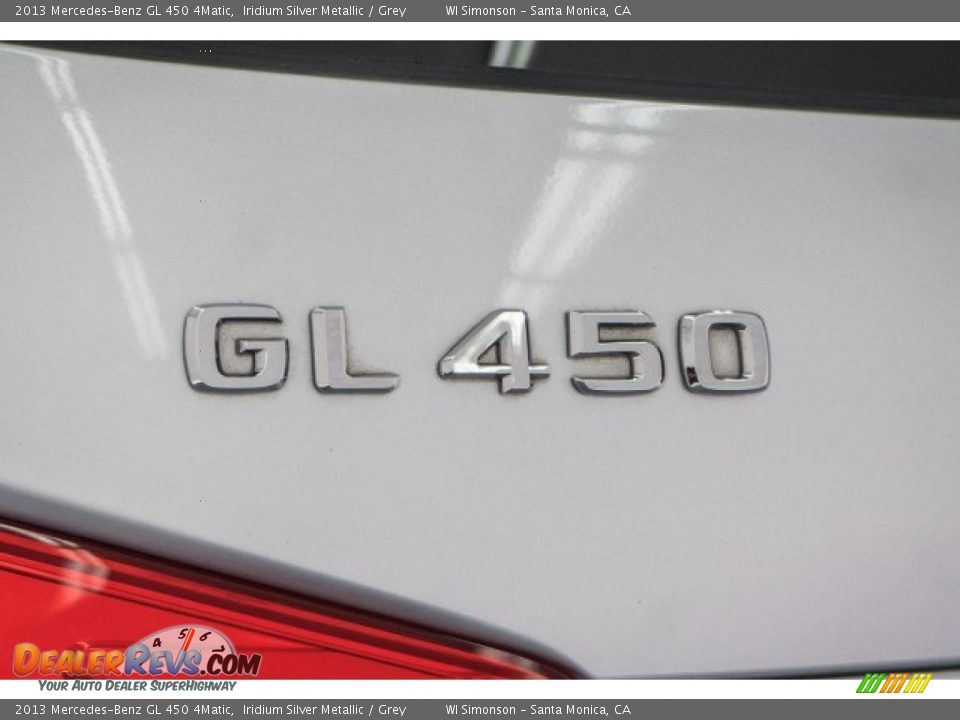 2013 Mercedes-Benz GL 450 4Matic Iridium Silver Metallic / Grey Photo #7
