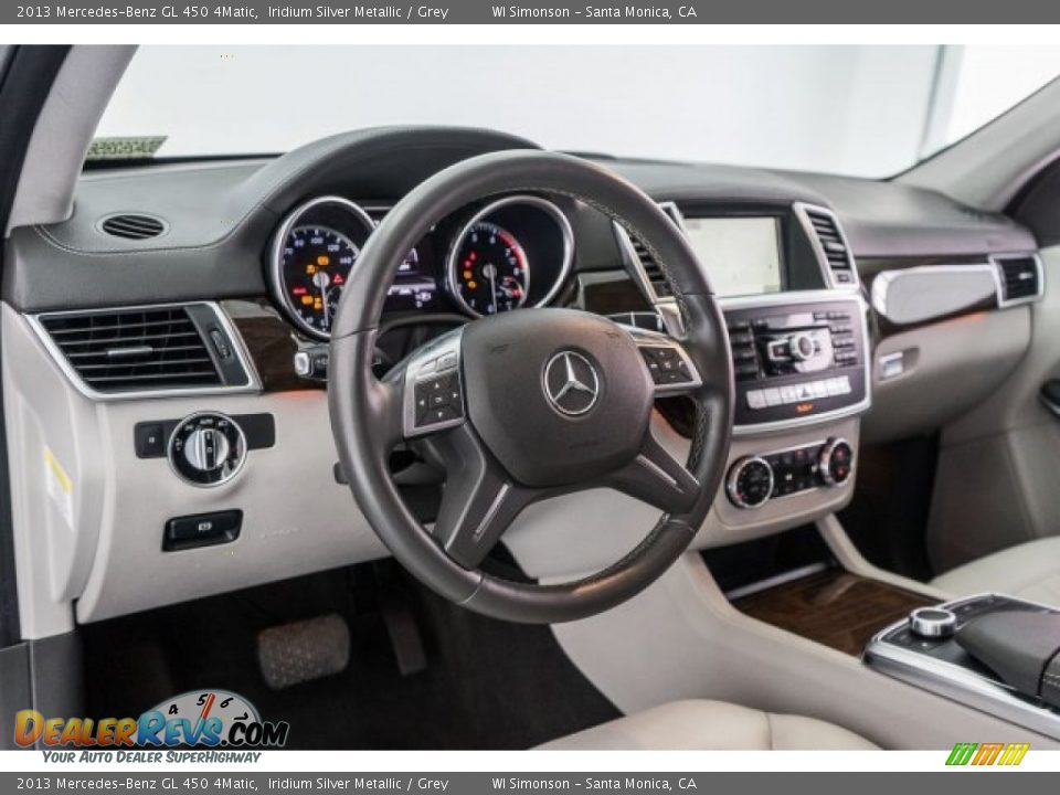 2013 Mercedes-Benz GL 450 4Matic Iridium Silver Metallic / Grey Photo #19