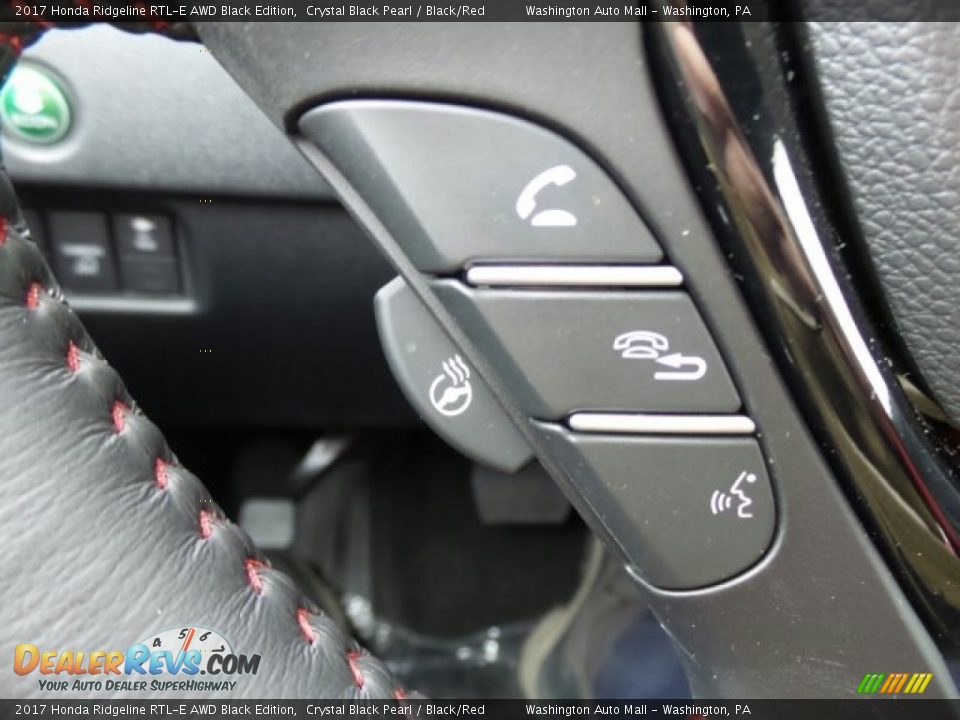 Controls of 2017 Honda Ridgeline RTL-E AWD Black Edition Photo #25