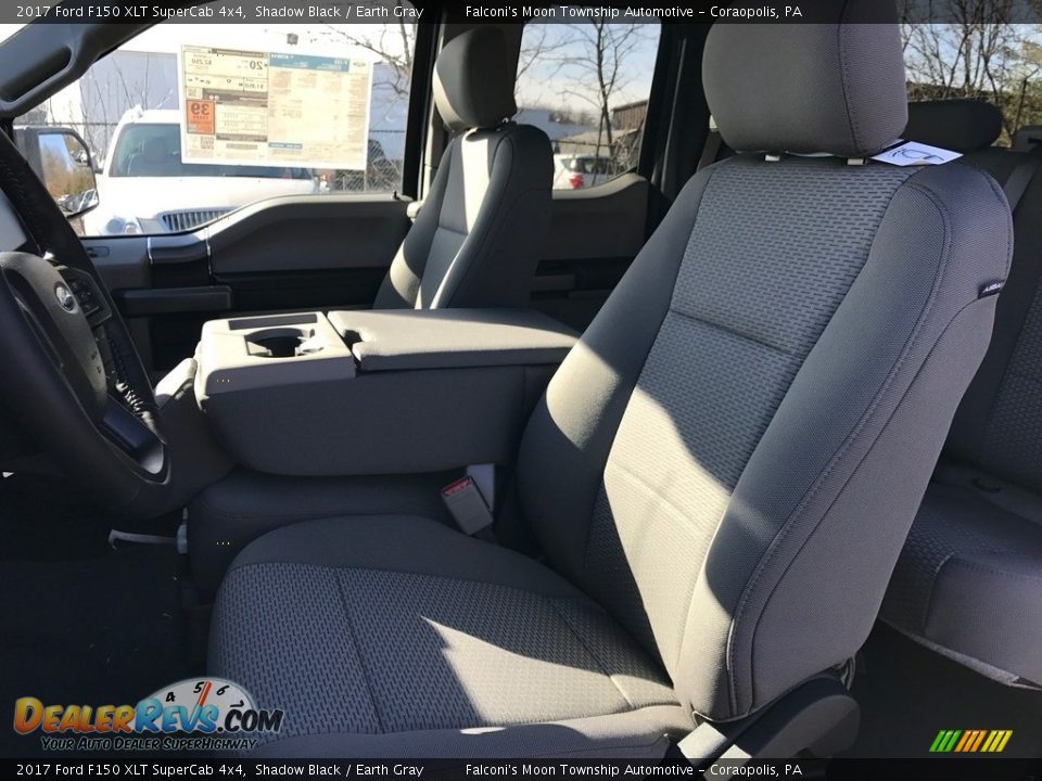 2017 Ford F150 XLT SuperCab 4x4 Shadow Black / Earth Gray Photo #9