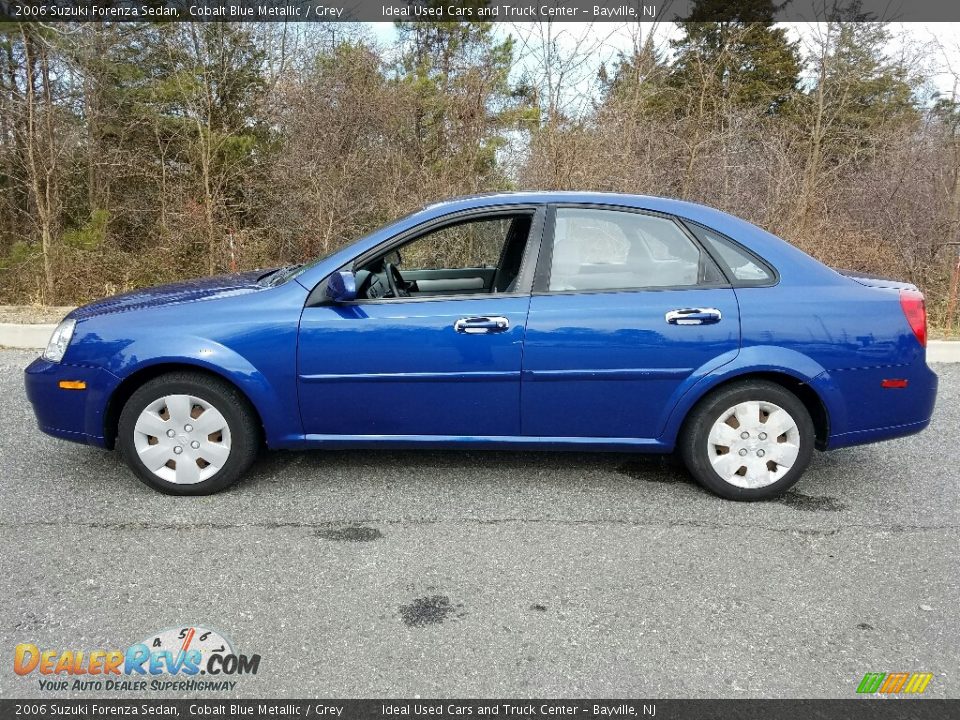 2006 Suzuki Forenza Sedan Cobalt Blue Metallic / Grey Photo #2