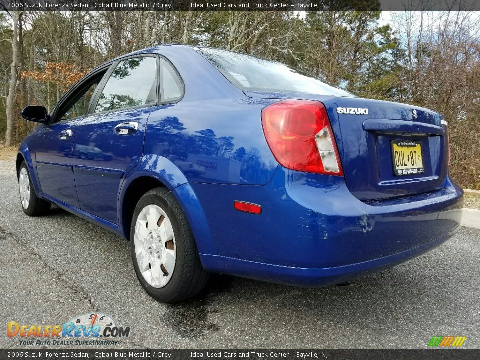 2006 Suzuki Forenza Sedan Cobalt Blue Metallic / Grey Photo #3