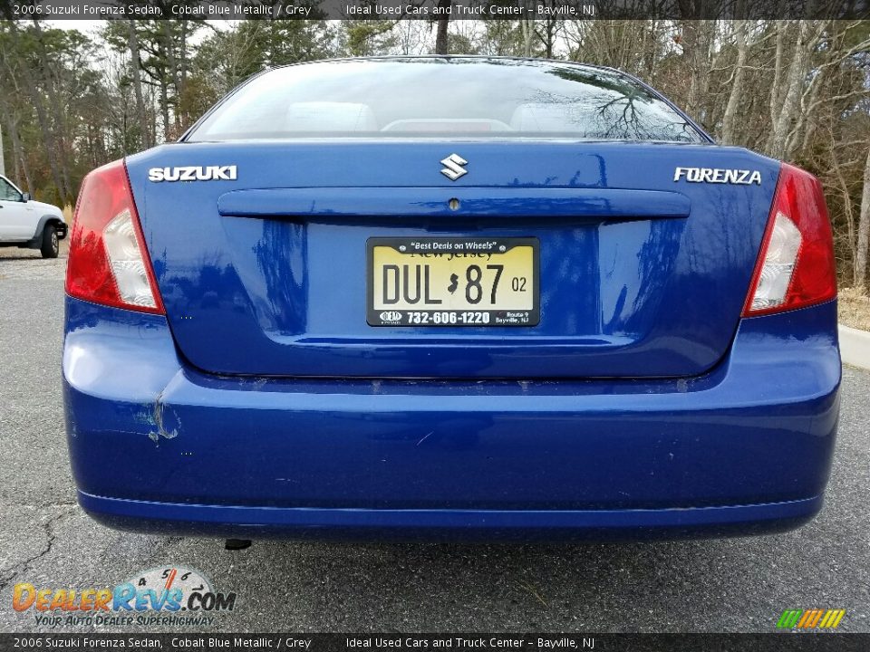 2006 Suzuki Forenza Sedan Cobalt Blue Metallic / Grey Photo #4