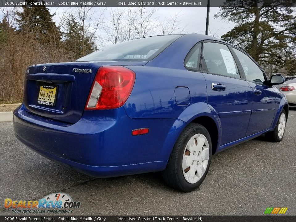 2006 Suzuki Forenza Sedan Cobalt Blue Metallic / Grey Photo #5
