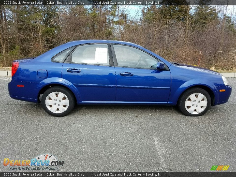 2006 Suzuki Forenza Sedan Cobalt Blue Metallic / Grey Photo #6