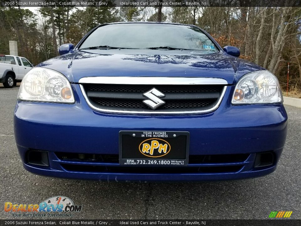 2006 Suzuki Forenza Sedan Cobalt Blue Metallic / Grey Photo #8