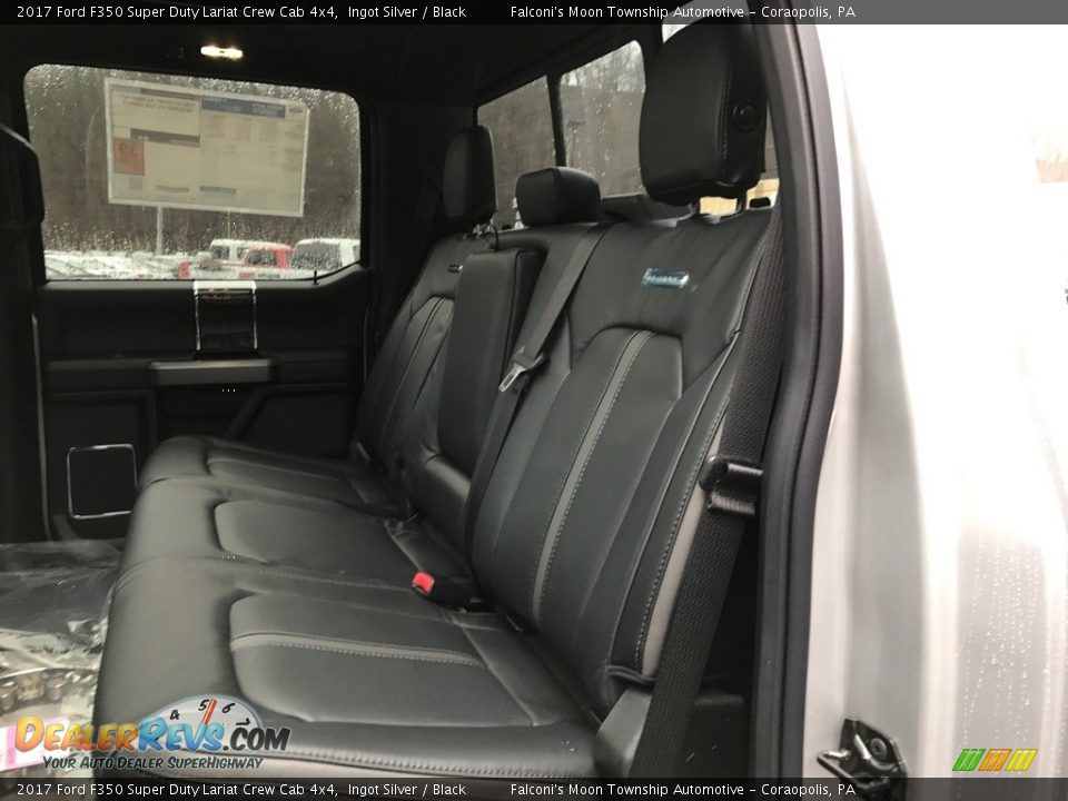 2017 Ford F350 Super Duty Lariat Crew Cab 4x4 Ingot Silver / Black Photo #11