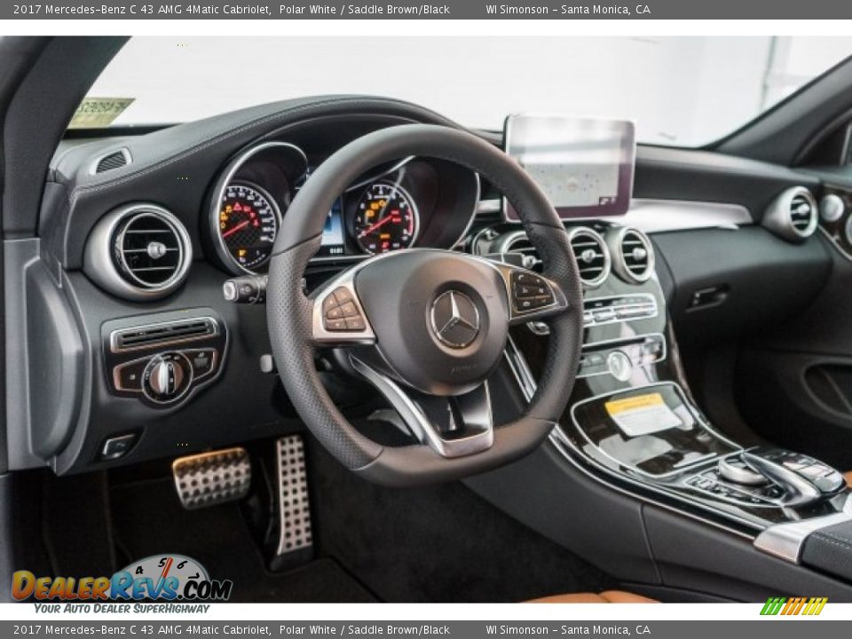 Dashboard of 2017 Mercedes-Benz C 43 AMG 4Matic Cabriolet Photo #5