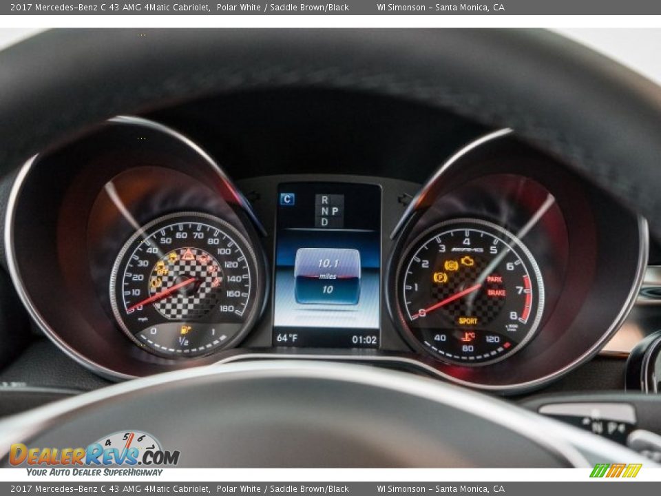 2017 Mercedes-Benz C 43 AMG 4Matic Cabriolet Gauges Photo #6
