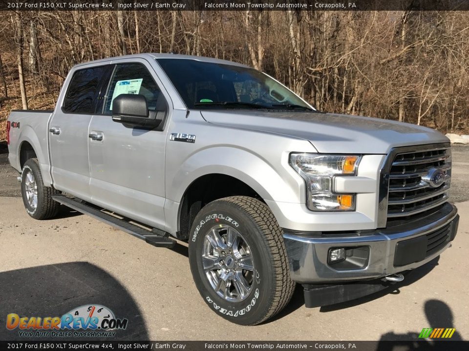 2017 Ford F150 XLT SuperCrew 4x4 Ingot Silver / Earth Gray Photo #3