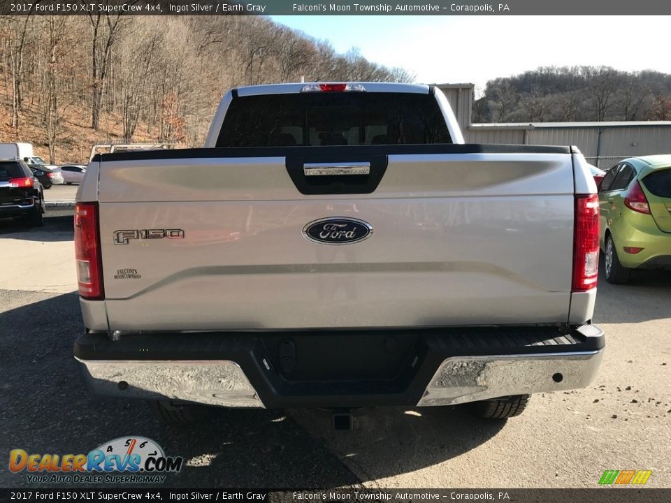 2017 Ford F150 XLT SuperCrew 4x4 Ingot Silver / Earth Gray Photo #5