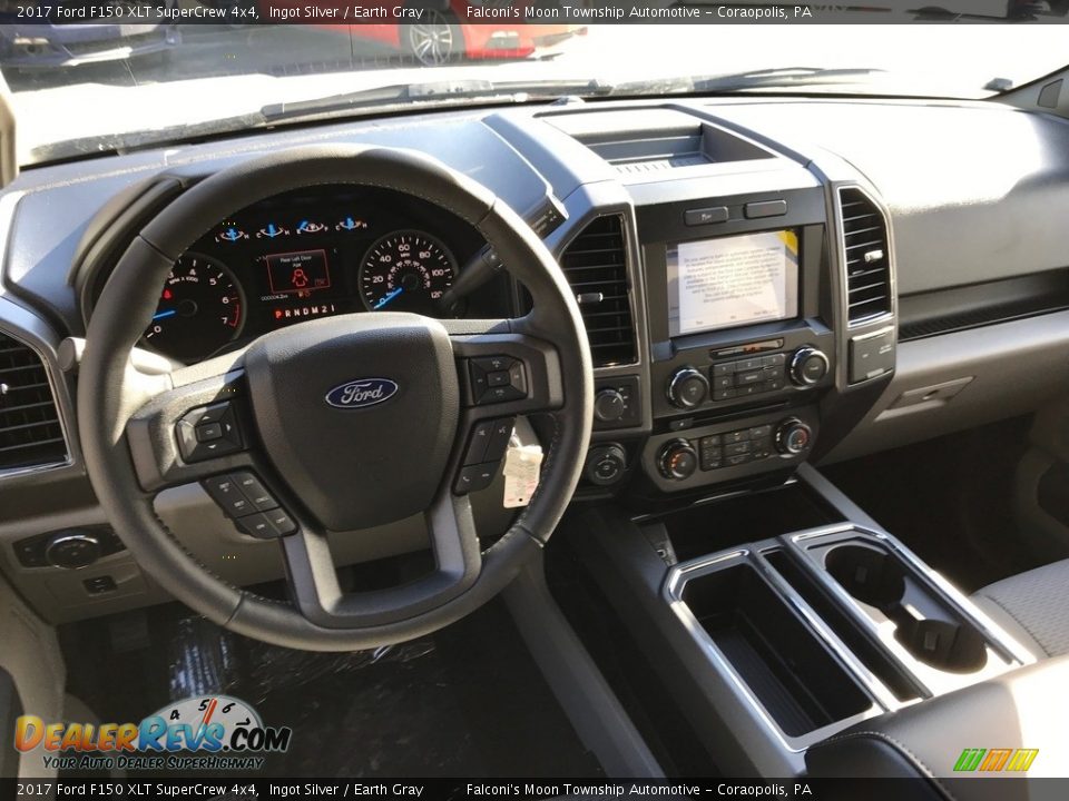 2017 Ford F150 XLT SuperCrew 4x4 Ingot Silver / Earth Gray Photo #7