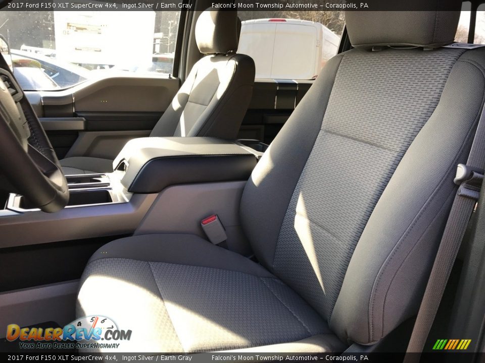 2017 Ford F150 XLT SuperCrew 4x4 Ingot Silver / Earth Gray Photo #8