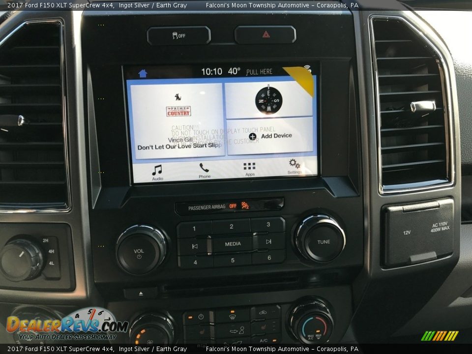 2017 Ford F150 XLT SuperCrew 4x4 Ingot Silver / Earth Gray Photo #10