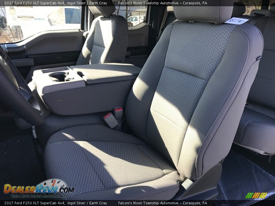 2017 Ford F150 XLT SuperCab 4x4 Ingot Silver / Earth Gray Photo #8