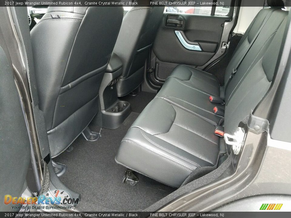 Rear Seat of 2017 Jeep Wrangler Unlimited Rubicon 4x4 Photo #8