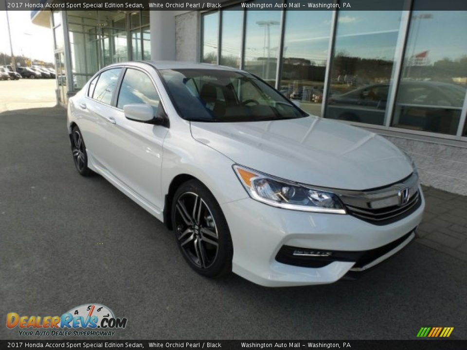 2017 Honda Accord Sport Special Edition Sedan White Orchid Pearl / Black Photo #1