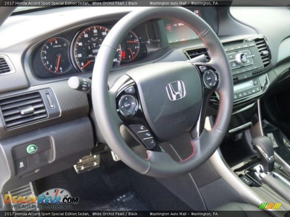 2017 Honda Accord Sport Special Edition Sedan White Orchid Pearl / Black Photo #9