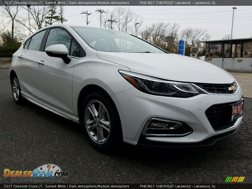 2017 Chevrolet Cruze LT Summit White / Dark Atmosphere/Medium Atmosphere Photo #1