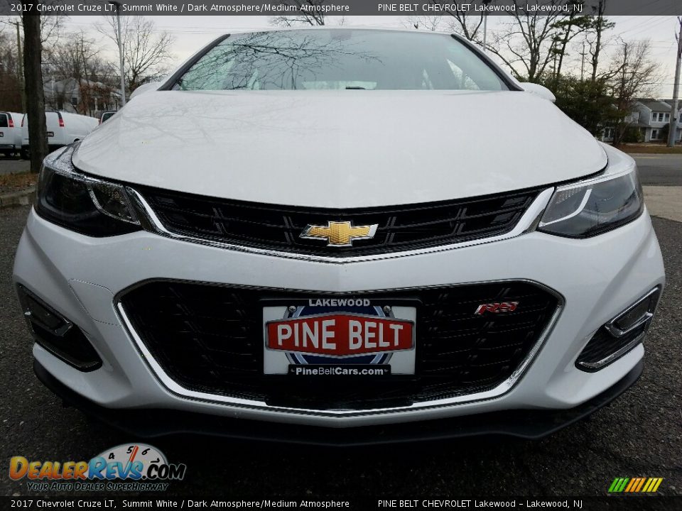 2017 Chevrolet Cruze LT Summit White / Dark Atmosphere/Medium Atmosphere Photo #2
