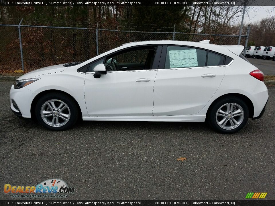 2017 Chevrolet Cruze LT Summit White / Dark Atmosphere/Medium Atmosphere Photo #3