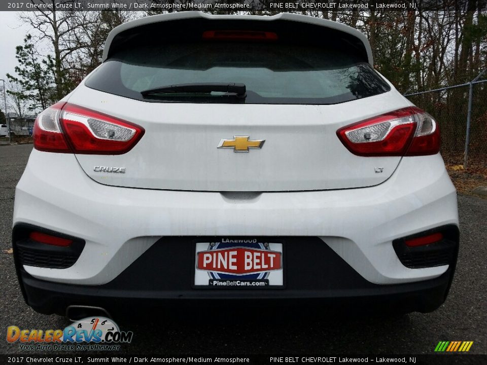 2017 Chevrolet Cruze LT Summit White / Dark Atmosphere/Medium Atmosphere Photo #5