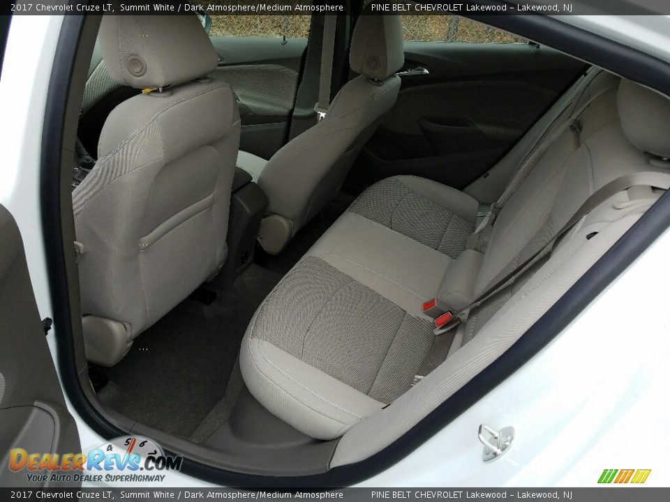 2017 Chevrolet Cruze LT Summit White / Dark Atmosphere/Medium Atmosphere Photo #8