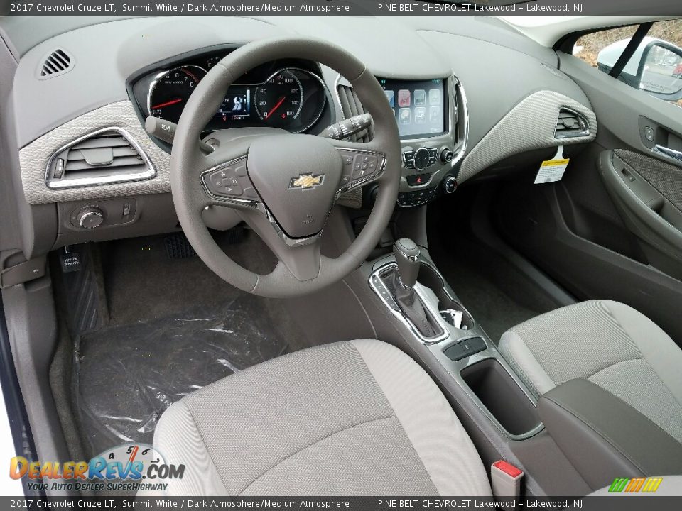 2017 Chevrolet Cruze LT Summit White / Dark Atmosphere/Medium Atmosphere Photo #9