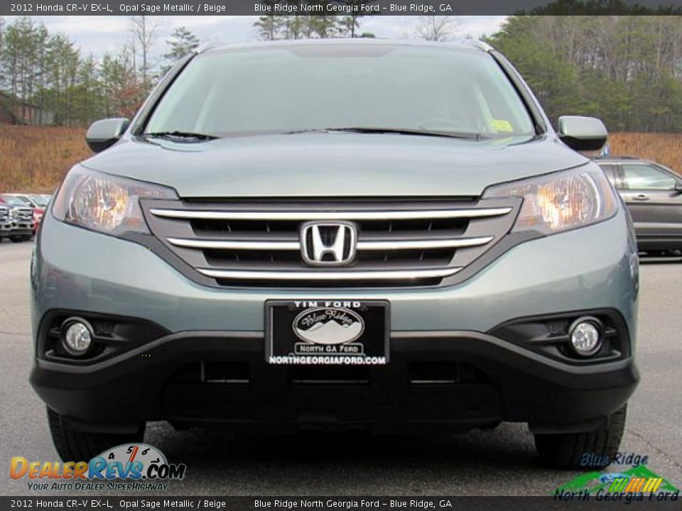 2012 Honda CR-V EX-L Opal Sage Metallic / Beige Photo #8