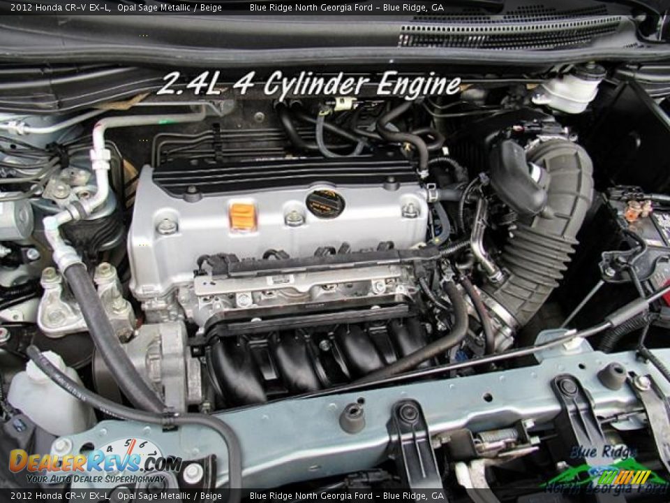 2012 Honda CR-V EX-L Opal Sage Metallic / Beige Photo #10